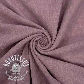 Tissu coton SLUB WASHED lavender