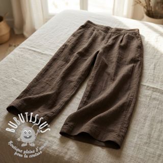 Tissu coton WASHED taupe