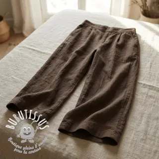 Tissu coton WASHED taupe