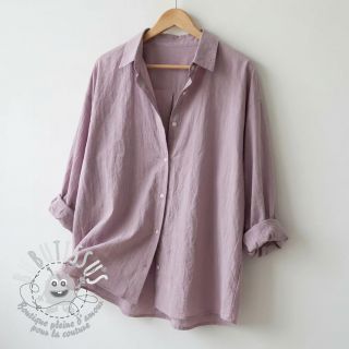 Tissu coton WASHED grape