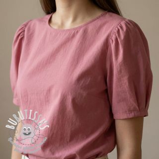 Tissu coton WASHED dark blush