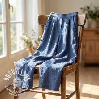 Tissu coton SLUB WASHED jeans