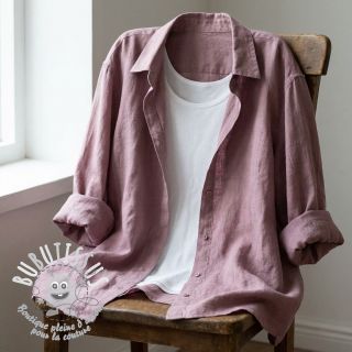 Tissu coton SLUB WASHED lavender