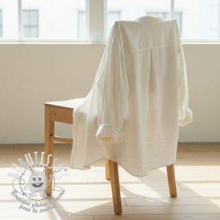 Tissu coton SLUB WASHED ecru