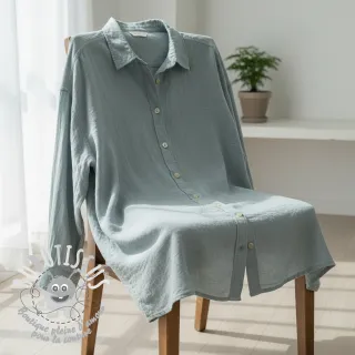 Tissu coton SLUB WASHED blue