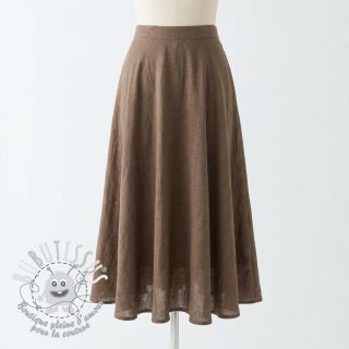 Tissu coton SLUB WASHED taupe