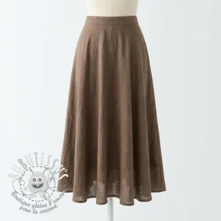Tissu coton SLUB WASHED taupe