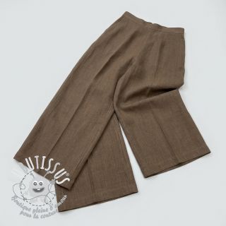 Tissu coton SLUB WASHED taupe