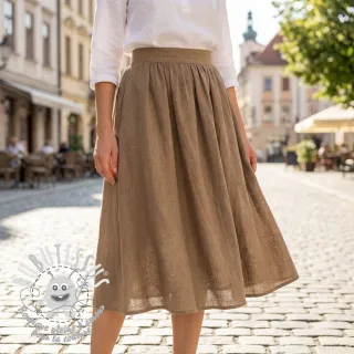 Tissu coton SLUB WASHED sand
