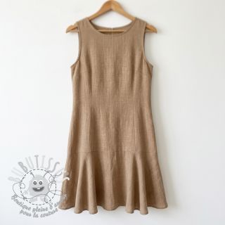 Tissu coton SLUB WASHED sand