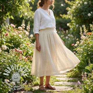 Tissu coton SLUB WASHED SIMPLY NATURAL