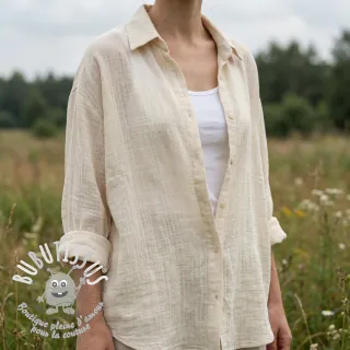 Tissu coton SLUB WASHED SIMPLY NATURAL