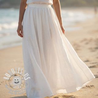 Tissu coton SLUB WASHED off white