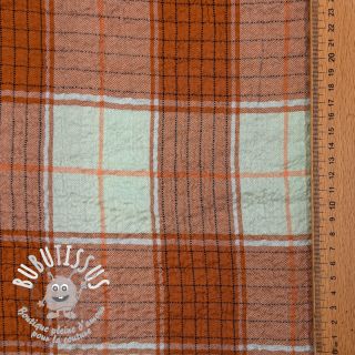 Viscose CRINKLE Check mint