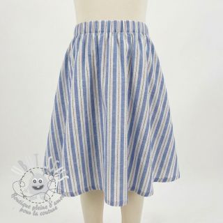 Tissu coton YARN DYED Stripes Nina blue