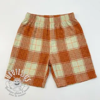 Viscose CRINKLE Check mint