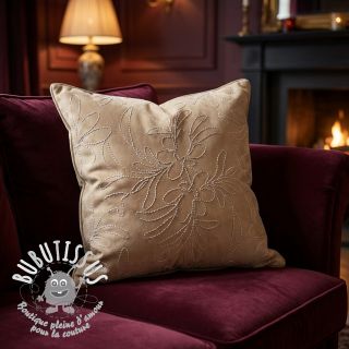 SUEDE Tape flower beige