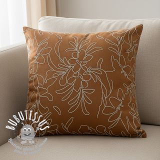 SUEDE Tape flower cinnamon