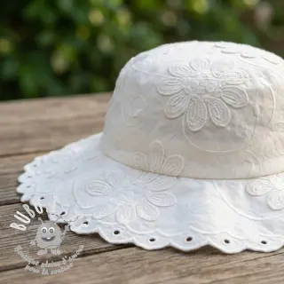 Tissu coton EMBROIDERY Bellagio off white