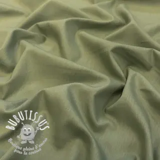Tissu coton-viscose olive