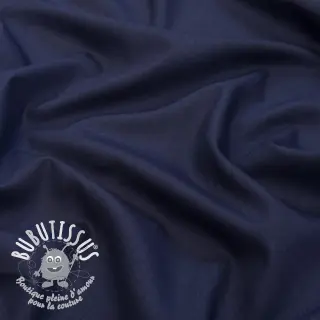 Tissu coton-viscose navy
