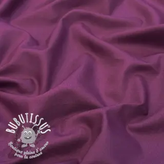 Tissu coton-viscose aubergine