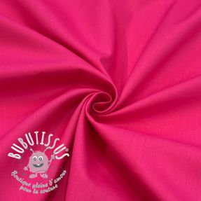 Tissu coton-viscose fuchsia