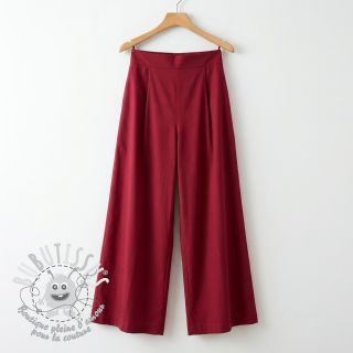 Tissu coton-viscose wine red