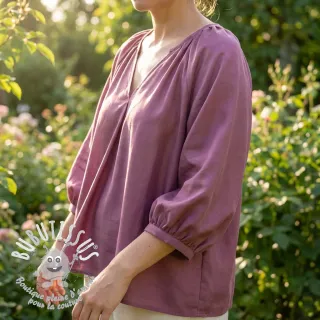 Tissu coton-viscose grape