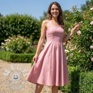 Tissu coton-viscose light rose