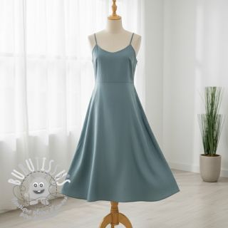 Tissu coton-viscose petrol