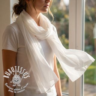 Tissu coton-viscose white