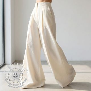 Tissu coton-viscose ecru