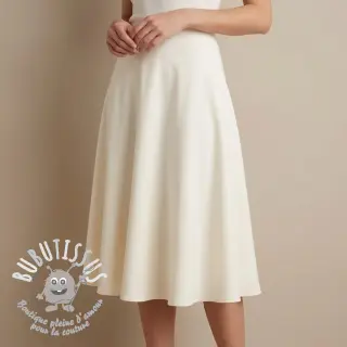 Tissu coton-viscose ecru