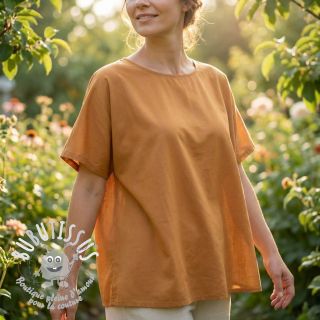 Tissu coton-viscose bronze
