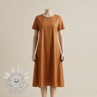 Tissu coton-viscose bronze