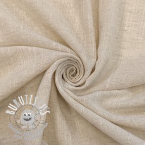Tissu coton Lin SLUB WASHED natural