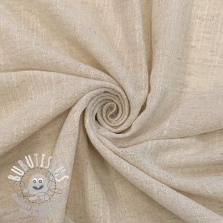 Tissu coton Lin SLUB WASHED natural
