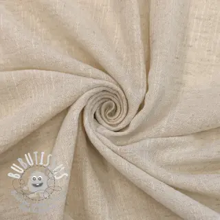 Tissu coton Lin SLUB WASHED natural