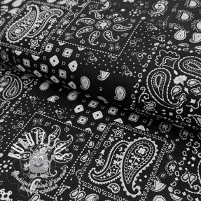 Tissu coton Farwest noir