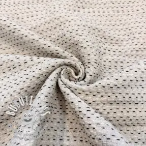 Tissu déco PIQUE Khanta ecru