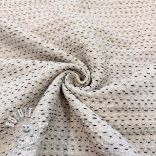 Tissu déco PIQUE Khanta ecru