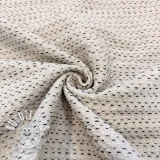 Tissu déco PIQUE Khanta ecru