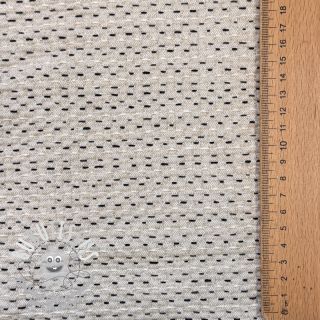 Tissu déco PIQUE Khanta ecru