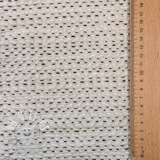 Tissu déco PIQUE Khanta ecru
