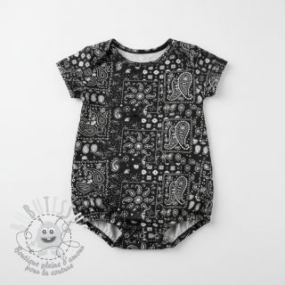Tissu coton Farwest noir