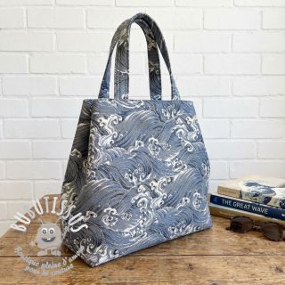 Tissu déco jacquard Swell allover argent