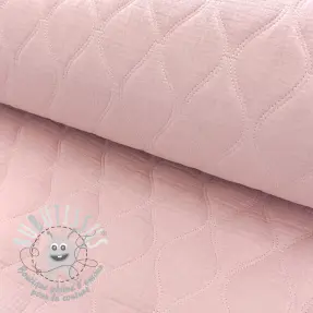 Tissu double gaze/mousseline QUILT Wave soft rose