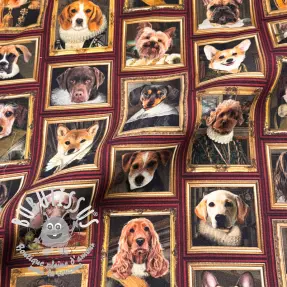 Tissu déco Dogs golden age digital print