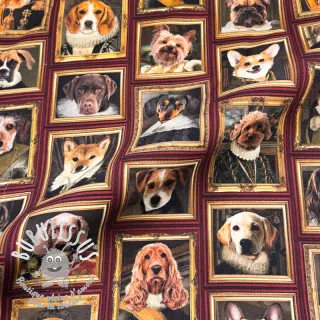 Tissu déco Dogs golden age digital print